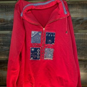 Pink patched grandma sweatshirt